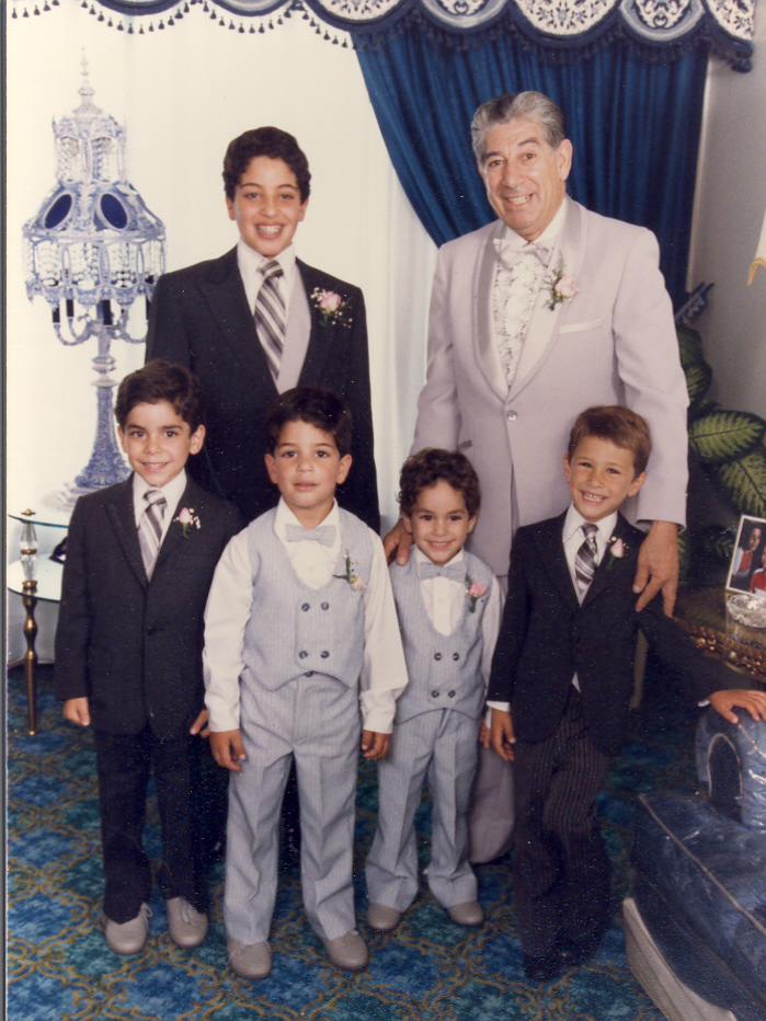 Omar with family and grandfather